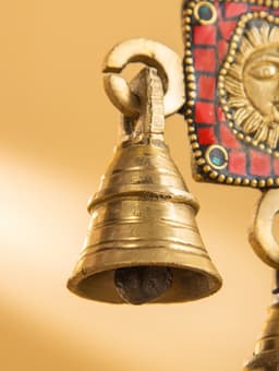 Сувенир подвеска «Солнце», 16×8.5 см, латунь