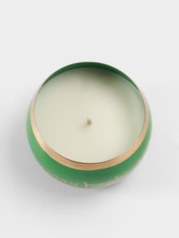 Свеча в чаше Yoga heal the soul, 200 г, 8.5×7 см, соевый воск, зелёная