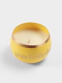 Свеча в чаше Yoga heal the soul, 200 г, 8.5×7 см, соевый воск, жёлтая