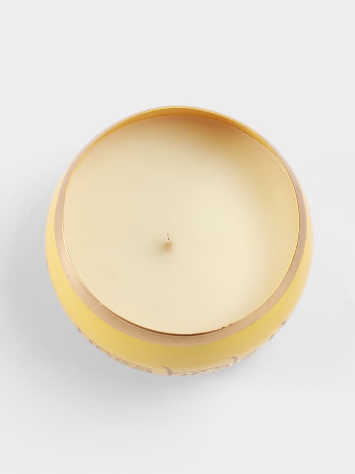 Свеча в чаше Yoga heal the soul, 200 г, 8.5×7 см, соевый воск, жёлтая