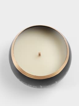 Свеча в чаше Yoga heal the soul, 200 г, 8.5×7 см, соевый воск, чёрная