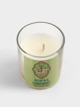 Свеча ароматическая в стекле «Жасмин и Шафран», соевый воск, 120 г