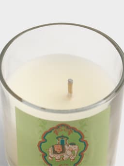 Свеча ароматическая в стекле «Жасмин и Шафран», соевый воск, 120 г