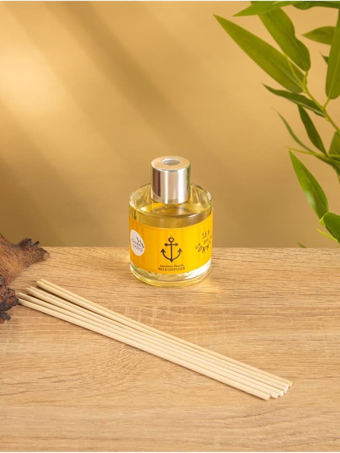 Диффузор ароматический Sea and Summer Jasmine Pearls, 50 мл, 6 палочек, жасмин