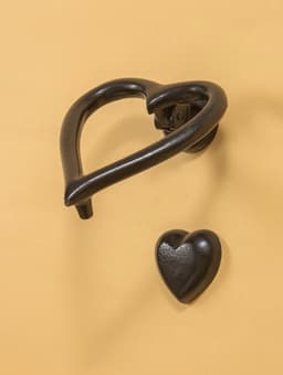 Дверной молоток «Сердце», 12×11 см