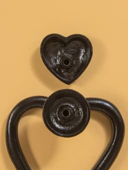 Дверной молоток «Сердце», 12×11 см