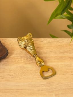 Открывашка «Лев», 5×5×14 см, алюминий