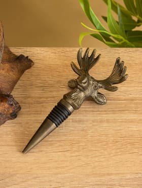 Пробка для бутылок «Лось», 7.3×5.3×15.5 см, алюминий