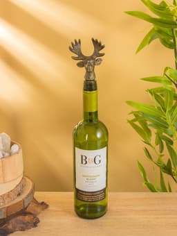 Пробка для бутылок «Лось», 7.3×5.3×15.5 см, алюминий