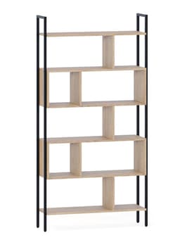Стеллаж напольный открытый «СТ403», с полками, 940×296×1850 мм, цвет дуб сонома
