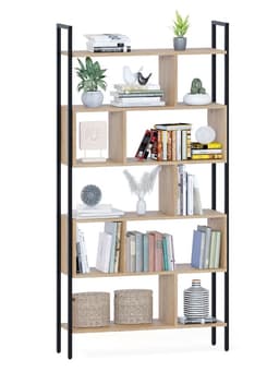 Стеллаж напольный открытый «СТ403», с полками, 940×296×1850 мм, цвет дуб сонома