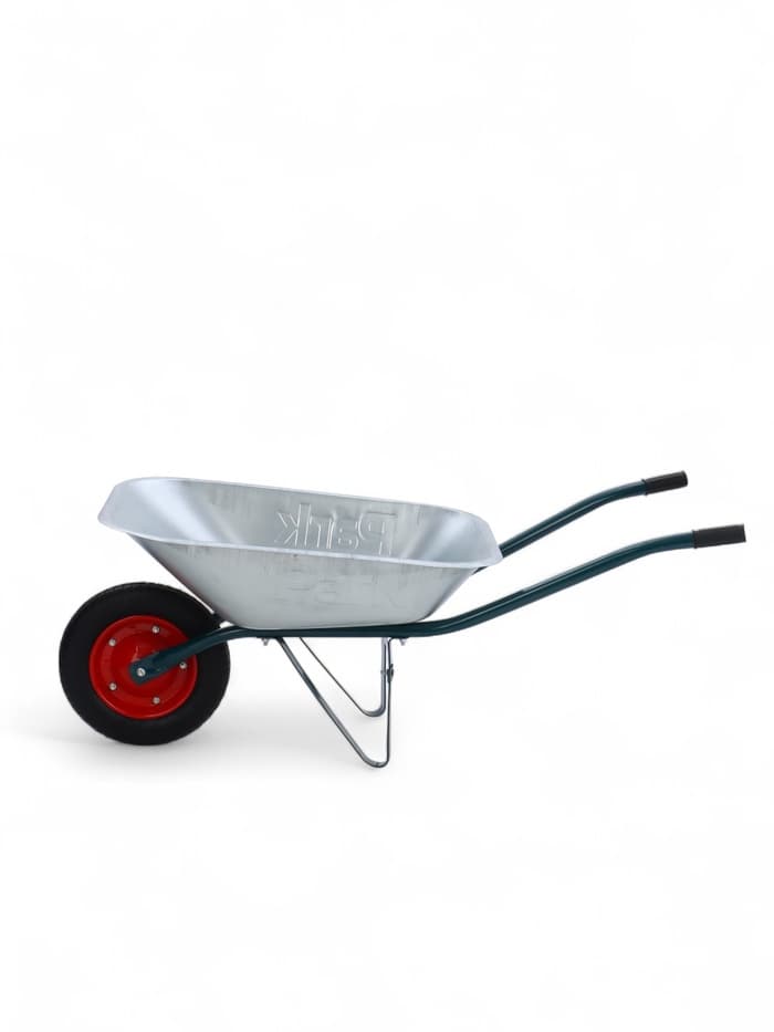 Тачка садовая, 1 пневмоколесо: груз/п 130 кг, объем 65 л, кузов 0.6 мм