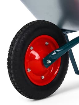 Тачка садовая, 1 пневмоколесо: груз/п 130 кг, объем 65 л, кузов 0.6 мм