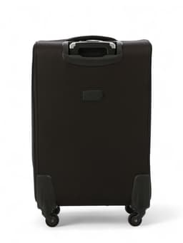 Чемодан на колёсах средний 72 л (M), на молнии, с увеличением, кодовый замок, 4 колеса, чёрный