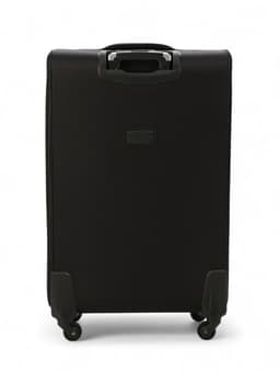 Чемодан на колёсах большой 97 л (L), на молнии, с увеличением, кодовый замок, 4 колеса, чёрный