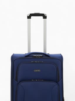 Чемодан на колёсах средний 72 л (M), на молнии, кодовый замок, 4 колеса, синий