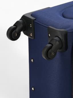 Чемодан на колёсах средний 72 л (M), на молнии, кодовый замок, 4 колеса, синий