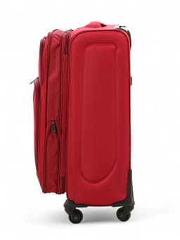 Чемодан на колёсах средний 72 л (M), на молнии, с увеличением, кодовый замок, 4 колеса, красный
