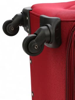 Чемодан на колёсах средний 72 л (M), на молнии, с увеличением, кодовый замок, 4 колеса, красный