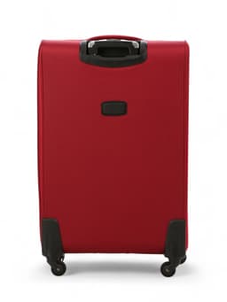 Чемодан на колёсах большой 97 л (L), на молнии, с увеличением, кодовый замок, 4 колеса, красный