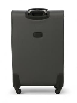 Чемодан на колёсах большой 97 л (L), на молнии, с увеличением, кодовый замок, 4 колеса, серый