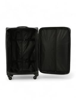 Чемодан на колёсах большой 97 л (L), на молнии, с увеличением, кодовый замок, 4 колеса, серый