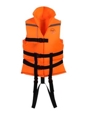 Спасательный жилет до 120 кг, р. 56-68, взрослый, оранжевый
