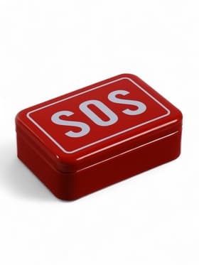 Коробка для выживания SOS, 9.3×6.5×3.2 см
