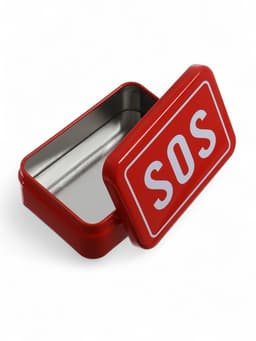 Коробка для выживания SOS, 9.3×6.5×3.2 см
