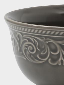 Салатник WY Floral Laceware, 700 мл, d=15 см, фарфор, серая