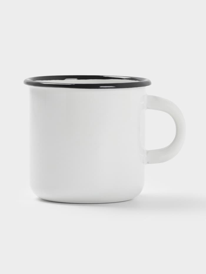 Кружка эмалированная, 250 мл, белая