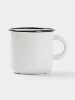 Кружка эмалированная, 250 мл, белая