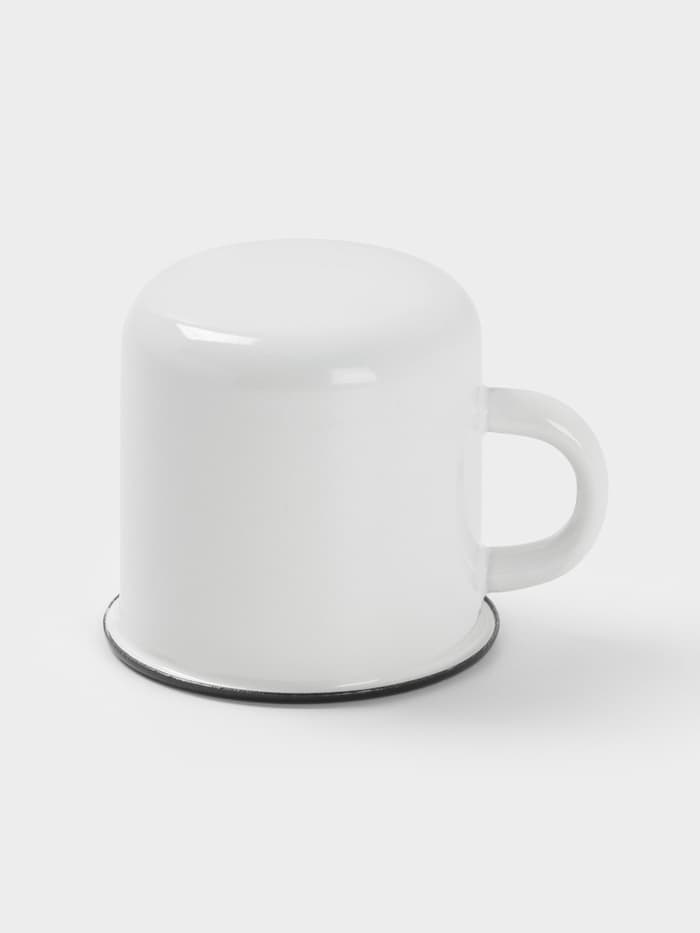 Кружка эмалированная, 250 мл, белая