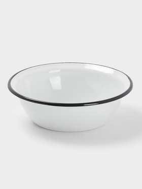 Миска эмалированная, 1 л, белая