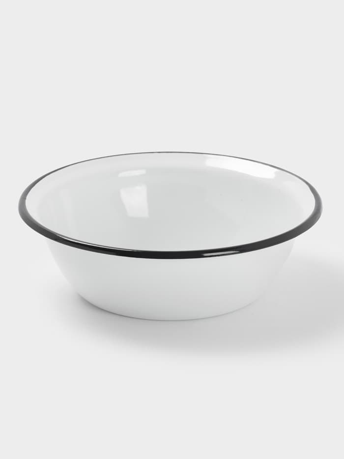 Миска эмалированная, 1 л, белая