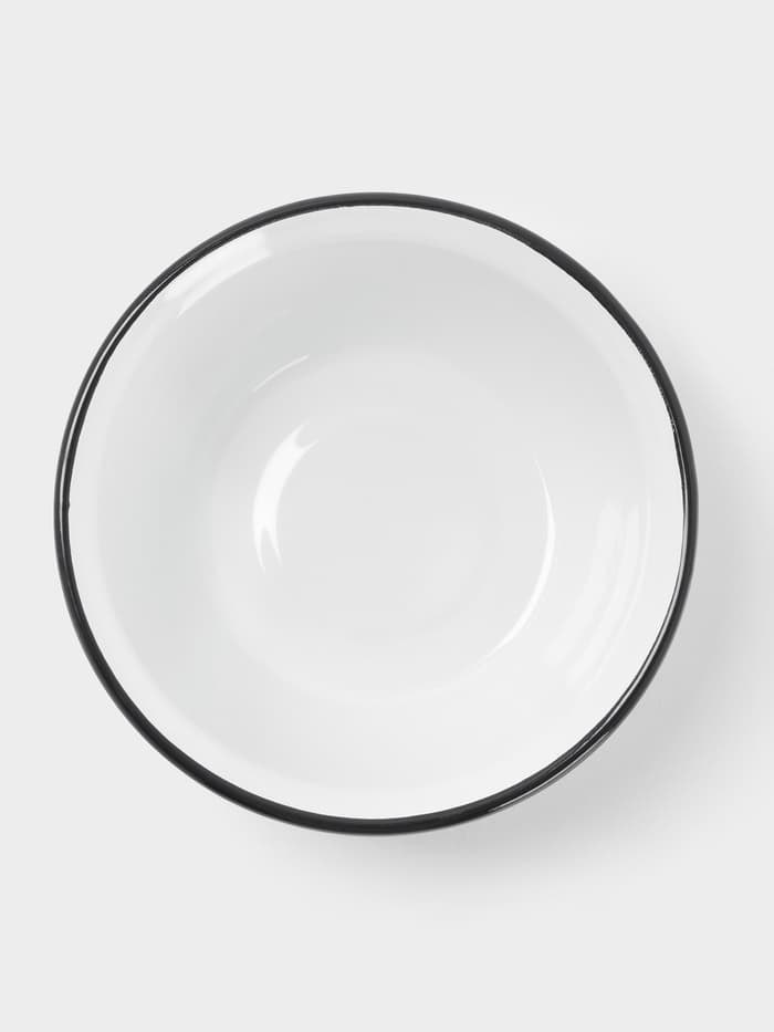 Миска эмалированная, 1 л, белая