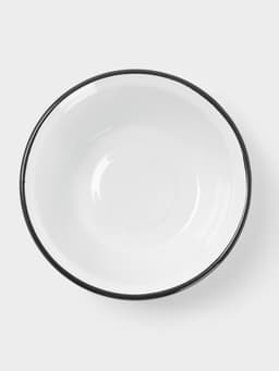 Миска эмалированная, 1 л, белая