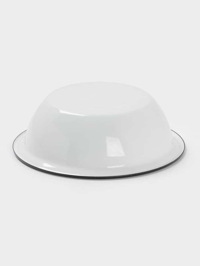 Миска эмалированная, 1 л, белая