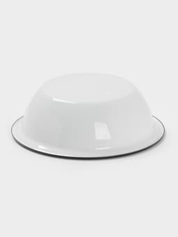 Миска эмалированная, 1 л, белая