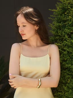 Набор серьга и каффы «Бублики», набор 4 шт. цвет золото