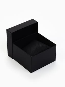 Коробочка подарочная для часов, 9×8×5 см, подушечка 8×7.5×4.5 см, чёрная, с чёрной вставкой