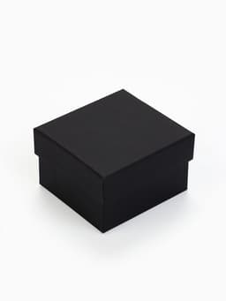 Коробочка подарочная для часов, 9×8×5 см, подушечка 8×7.5×4.5 см, чёрная, с чёрной вставкой