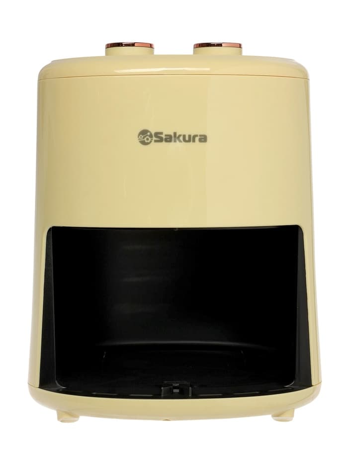 Аэрогриль Sakura SA-7677W, 4 л, 1200 Вт, механическое управление, таймер, от 80 до 200º С, бежевый