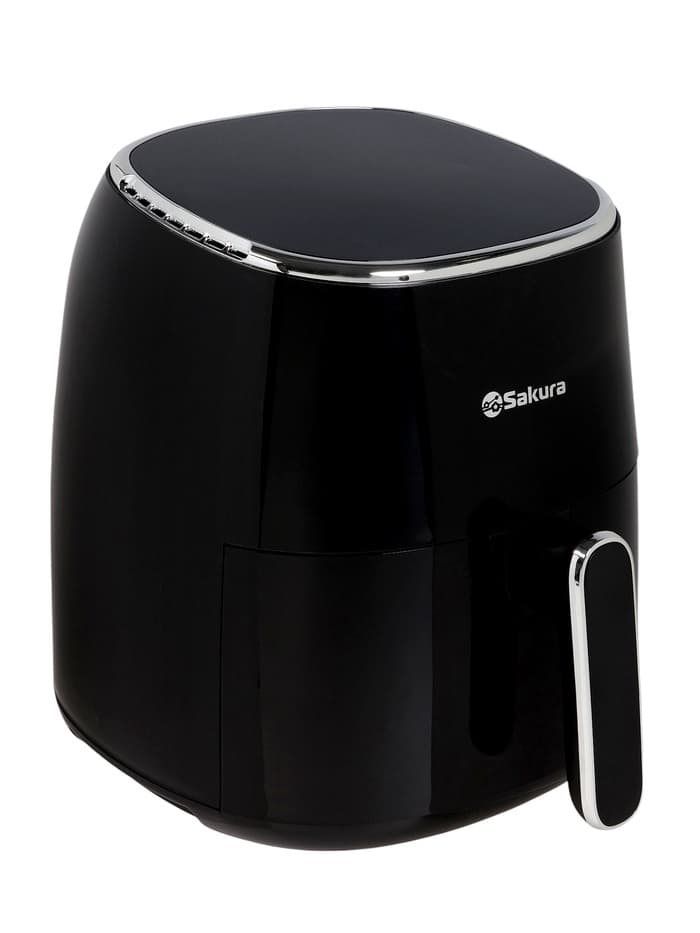 Аэрогриль Sakura SA-7684BK, 5 л, 1500 Вт, 8 программ, сенсорное управление, таймер, чёрный