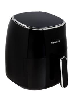 Аэрогриль Sakura SA-7684BK, 5 л, 1500 Вт, 8 программ, сенсорное управление, таймер, чёрный
