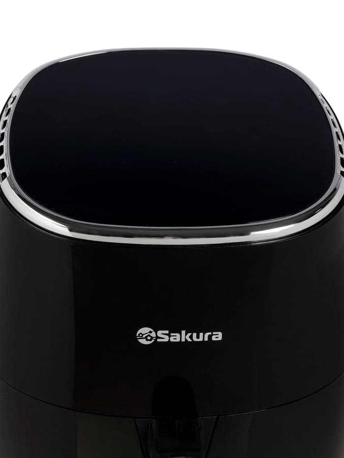 Аэрогриль Sakura SA-7684BK, 5 л, 1500 Вт, 8 программ, сенсорное управление, таймер, чёрный