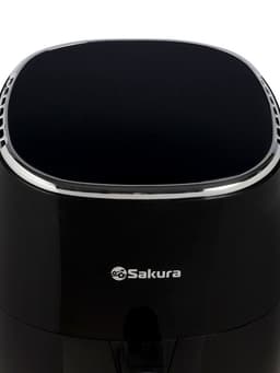 Аэрогриль Sakura SA-7684BK, 5 л, 1500 Вт, 8 программ, сенсорное управление, таймер, чёрный