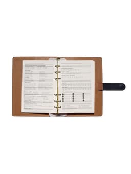 Ежедневник-органайзер, С6, 80 листов, обложка из искусственной кожи, синий