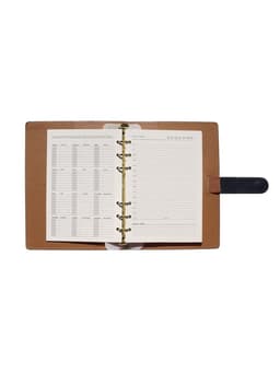 Ежедневник-органайзер, С6, 80 листов, обложка из искусственной кожи, синий