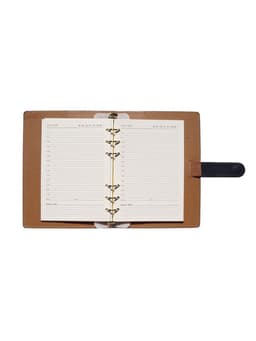 Ежедневник-органайзер, С6, 80 листов, обложка из искусственной кожи, синий